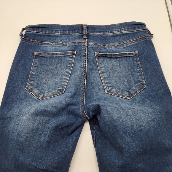 GAP Womens SZ 10 Reg Easy Leggings Ankle Distressed Denim Jeans Excelsior Slash - Picture 3 of 9